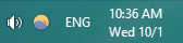 Taskbar - Day of week with no year